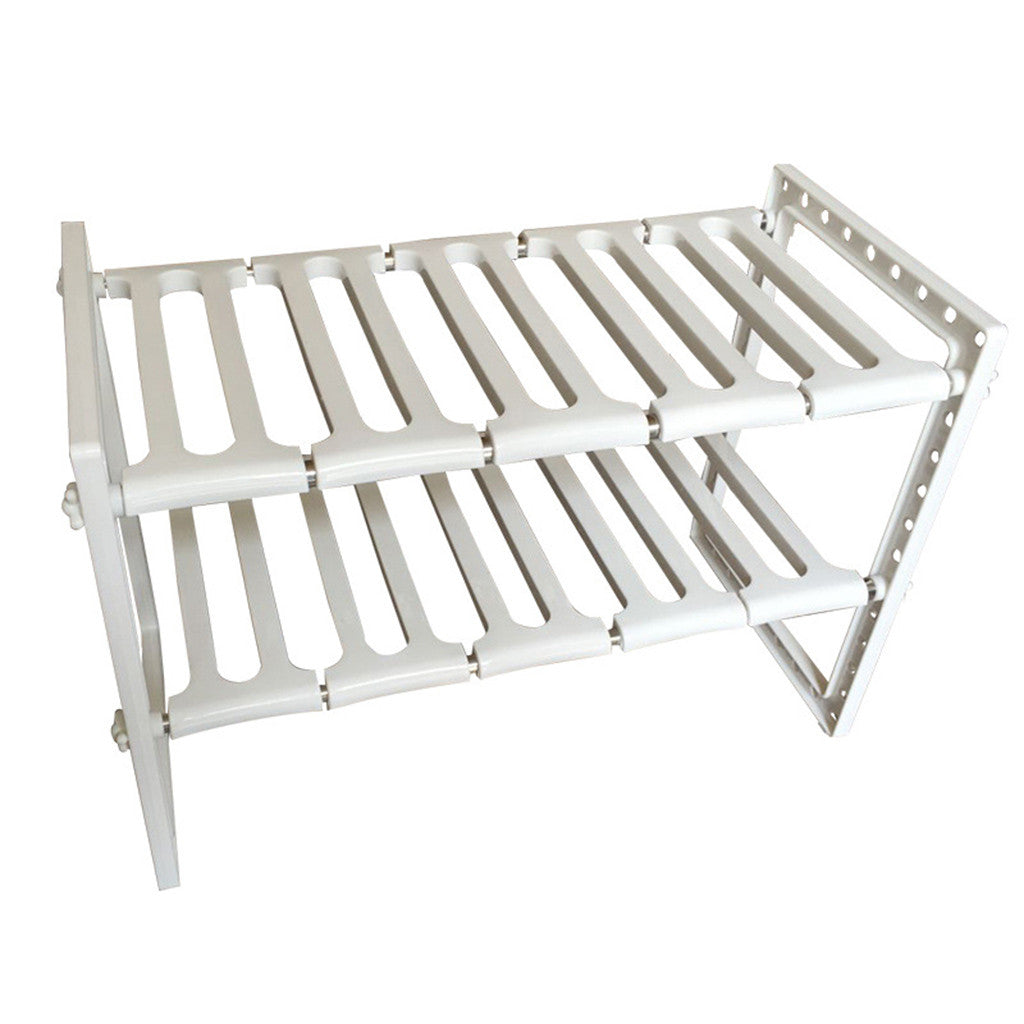 Under Sink 2 Tier Expandable Shelf Organizer for kitchen cabinet storage