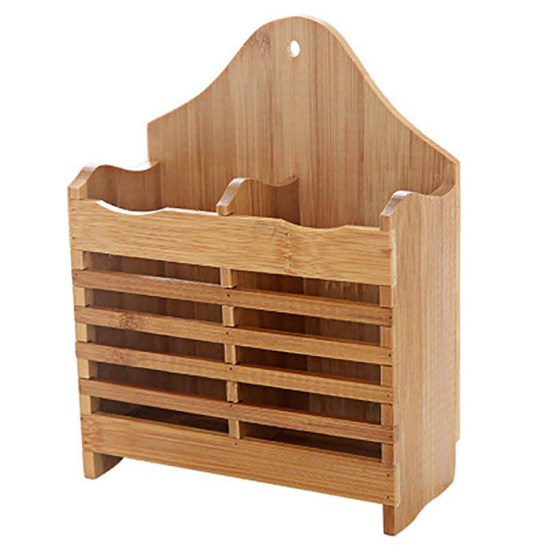 Wall Mounted Chopstick Holder made from bamboo and wood