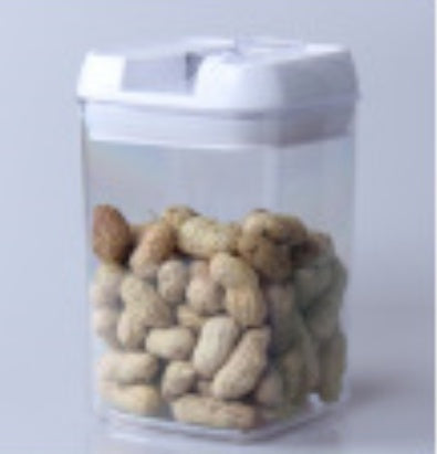 Square Plastic Snack Storage Box for pantry storage