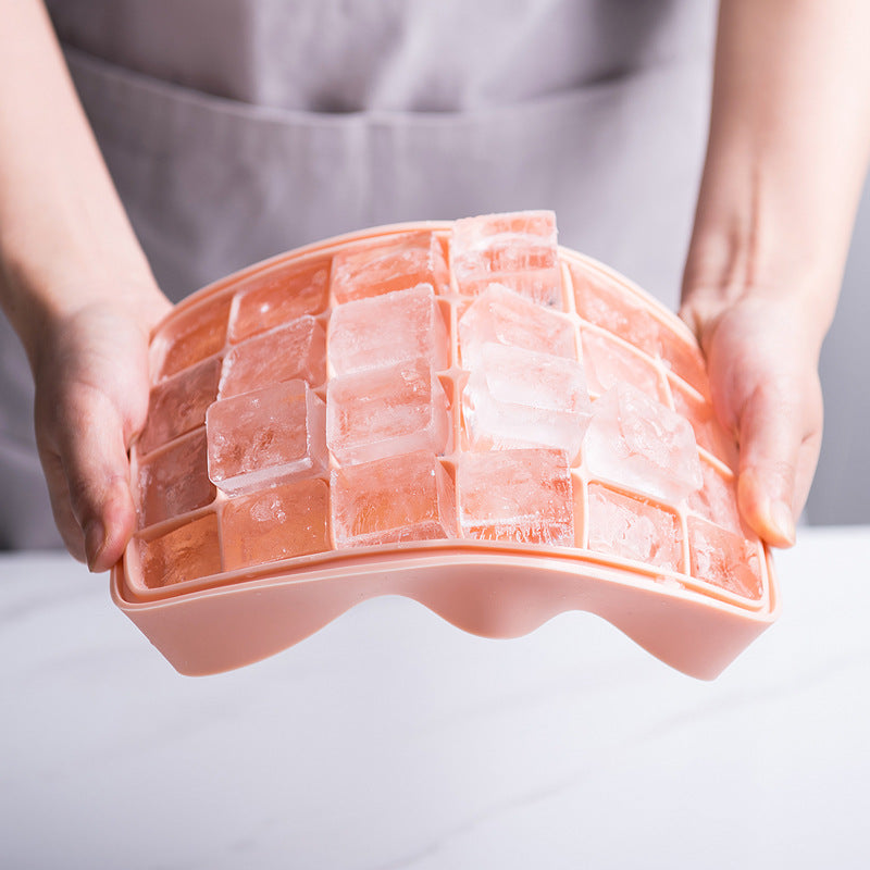 Silicone Ice Cube Tray with storage box for freezer