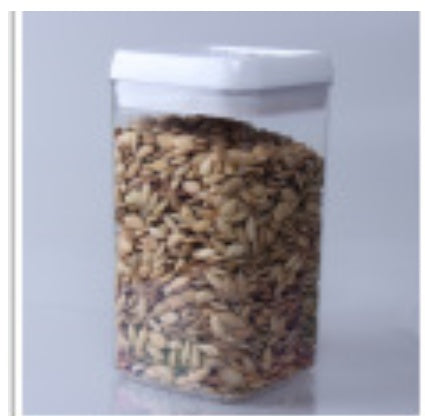Square Plastic Snack Storage Box for pantry storage