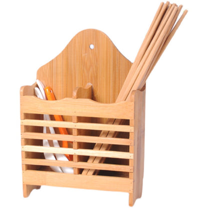 Wall Mounted Chopstick Holder made from bamboo and wood