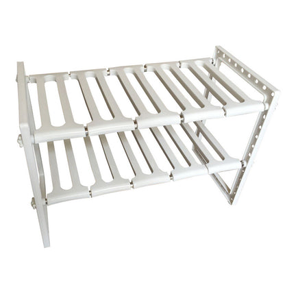 Under Sink 2 Tier Expandable Shelf Organizer for kitchen cabinet storage