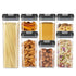 Square Plastic Snack Storage Box for pantry storage