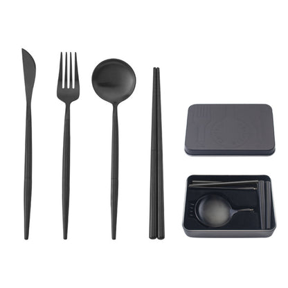 Stainless Steel Portable Cutlery Set with travel case