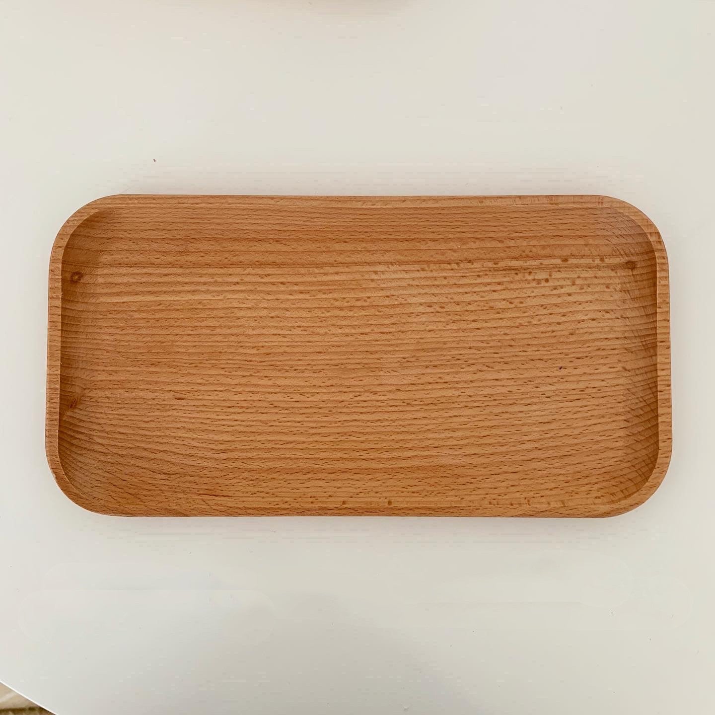 Solid Wood Snack Tray for serving fruit and desserts