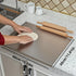 Stainless Steel Cutting Board with lip for kitchen countertop